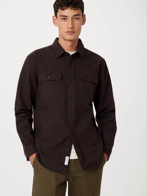 Frank And Oak The Heavy Flannel Shirt in Espresso Best Price