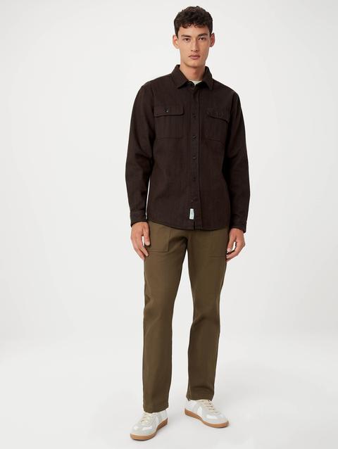 Frank And Oak The Heavy Flannel Shirt in Espresso Best Price