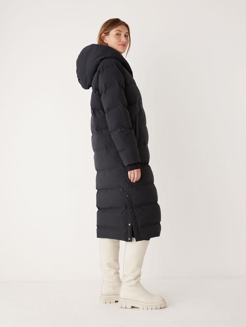 Frank And Oak The Highland Long Puffer Coat in Black New Arrival