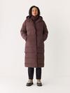 Frank And Oak The Highland Long Puffer Coat in Burgundy Best Price