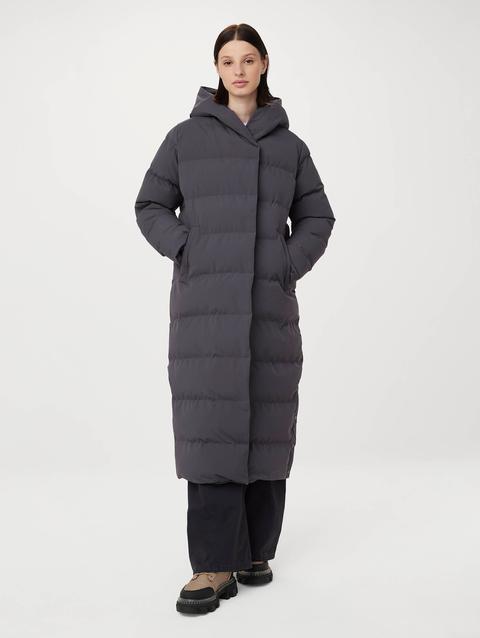 Frank And Oak The Highland Long Puffer Coat in Dark Grey Best Price