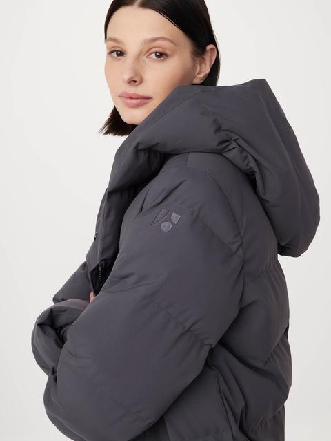 Frank And Oak The Highland Long Puffer Coat in Dark Grey Best Price