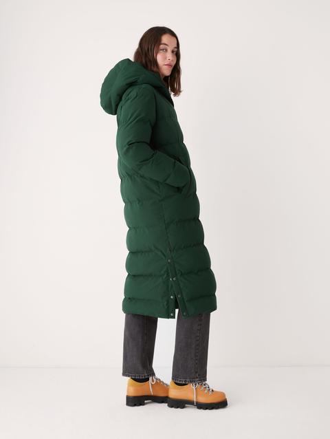 Frank And Oak The Highland Long Puffer Coat in Forest Green New Arrival