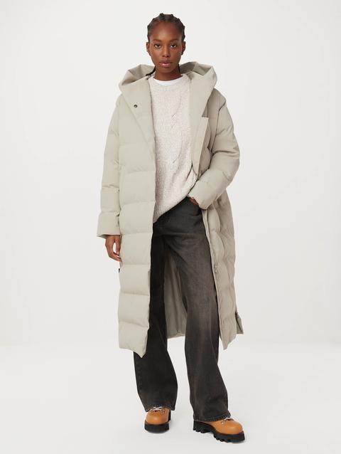 Frank And Oak The Highland Long Puffer Coat in Light Greige Best Buy