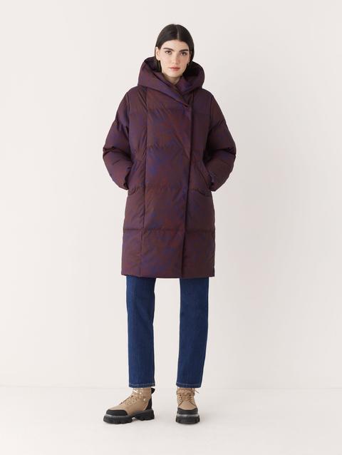 Frank And Oak The Hygge Puffer Coat in Burgundy For Sale