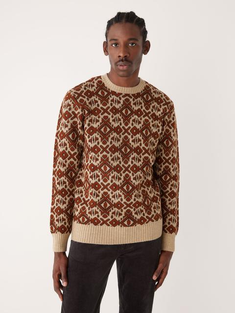 Frank And Oak The Jacquard Sweater in Sand For Sale