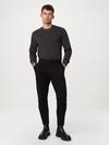 Frank And Oak The Jamie Pleated Chino Pant in Black Free shipping