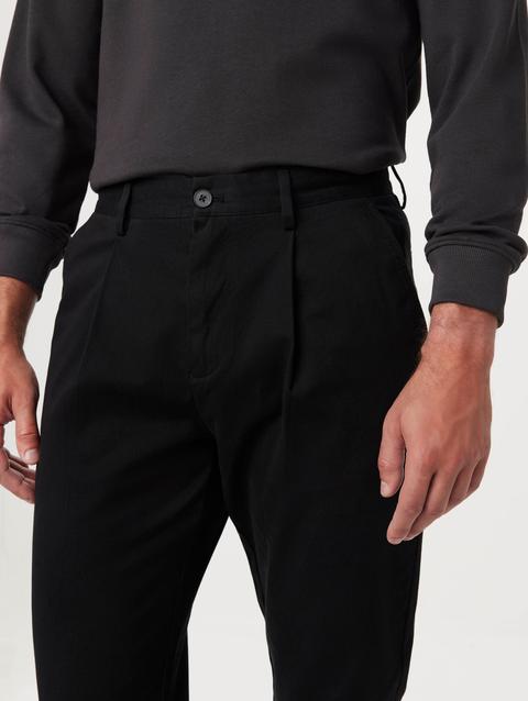 Frank And Oak The Jamie Pleated Chino Pant in Black Free shipping