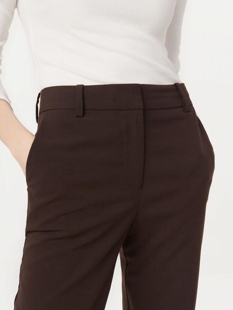 Frank And Oak The Jane Straight Pant in Dark Chocolate Free shipping