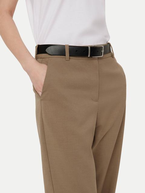 Frank And Oak The Jane Straight Pant in Taupe Best Price