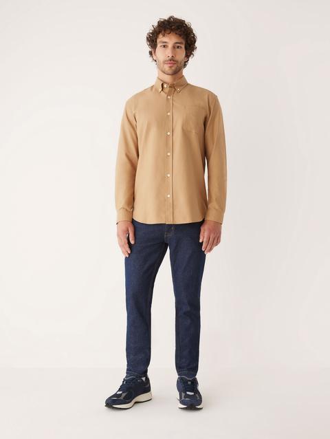 Frank And Oak The Jasper Good Cotton Oxford Shirt in Camel Best Price