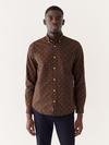 Frank And Oak The Jasper Good Cotton Oxford Shirt in Dark Chicory New Arrival