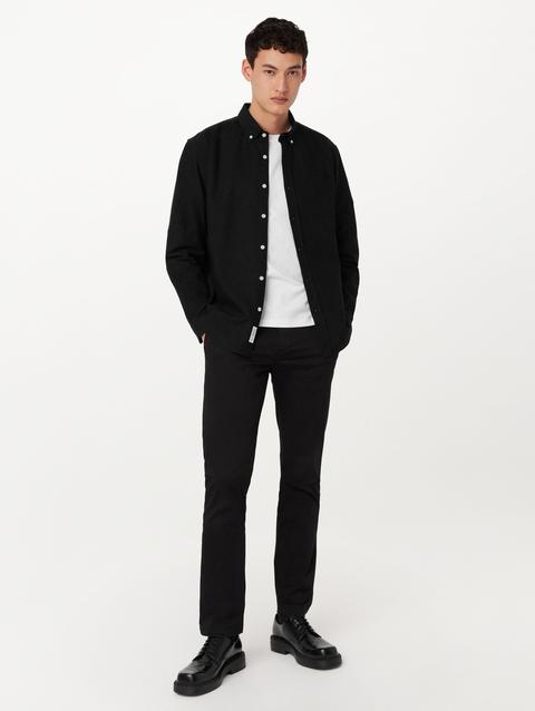 Frank And Oak The Jasper Oxford Shirt in Black Best Buy