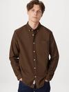 Frank And Oak The Jasper Oxford Shirt in Deep Brown High Quality