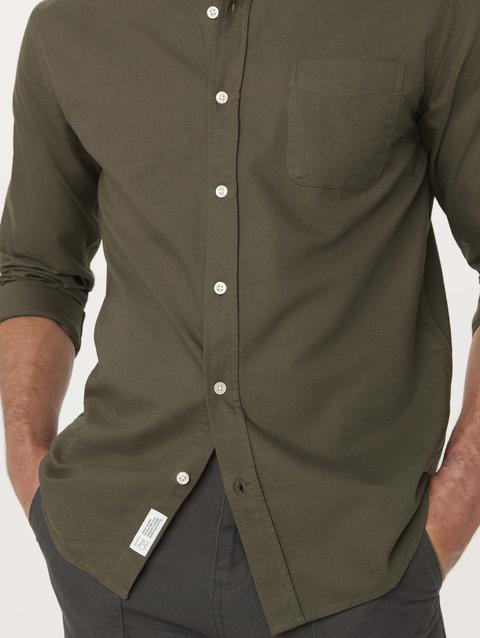 Frank And Oak The Jasper Oxford Shirt in Rosin Best Buy