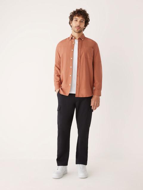 Frank And Oak The Jasper Oxford Shirt in Russet Best Buy