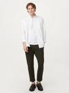 Frank And Oak The Jasper Oxford Shirt in White On Sale