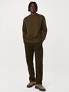 Frank And Oak The Joey Straight Moleskin Pant  in Dark Taupe Best Seller