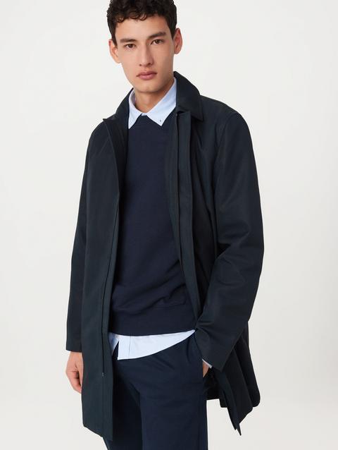 Frank And Oak The Joseph Mac Topcoat in Deep Blue Best Price