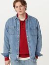 Frank And Oak The Kent Denim Shirt in Light Blue High Quality