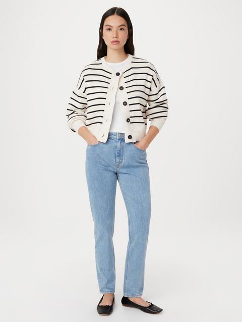 Frank And Oak The Kim Slim Jean in Light Wash On Sale