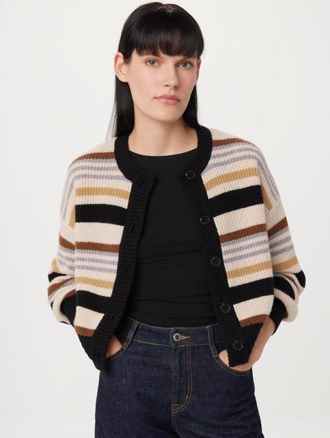 Frank And Oak The Lambswool Cardigan in Vanilla Same Day Delivery