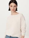 Frank And Oak The Lightweight Crewneck Sweater in Light Oatmeal Free shipping