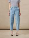 Frank And Oak The Linda Balloon Jean in Light Wash On Sale