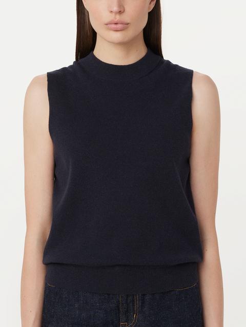 Frank And Oak The Linen Sweater Vest in Space Blue Best Price