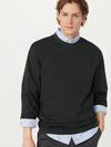 Frank And Oak The Long Sleeve T-Shirt in Washed Black Best Buy