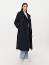 Frank And Oak The Long Trench Coat in Deep Blue Same Day Delivery