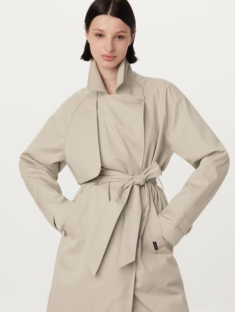 Frank And Oak The Long Trench Coat in Light Beige Free shipping