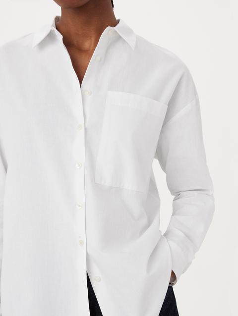 Frank And Oak The Loose Kapok Shirt in Bright White High Quality