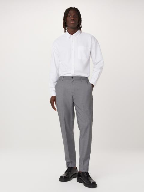 Frank And Oak The Loose Oxford Shirt in White For Sale