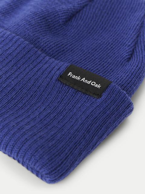 Frank And Oak The Merino Wool Beanie in Blue For Sale