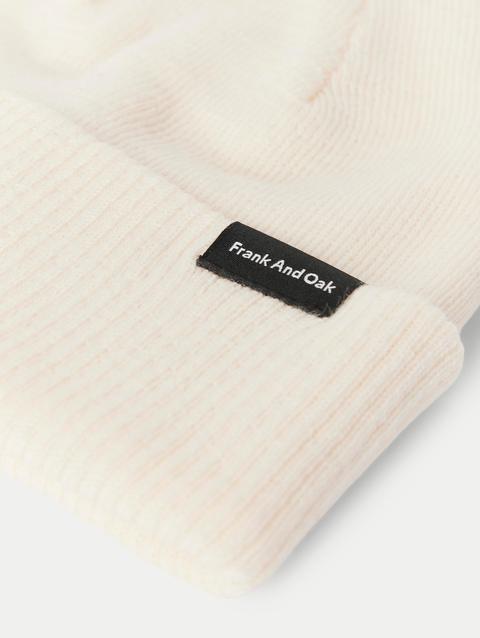 Frank And Oak The Merino Wool Beanie in Ivory Best Seller