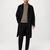 Frank And Oak The Michel Recycled Wool Topcoat in Black Best Seller