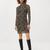 Frank And Oak The Mock Neck Mini Dress in Dark Olive On Sale