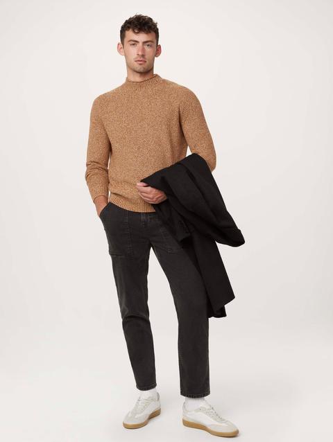 Frank And Oak The Mock Neck Sweater in Pumpkin Spice Best Price