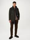 Frank And Oak The Nelson Recycled Wool Peacoat in Rosin New Arrival