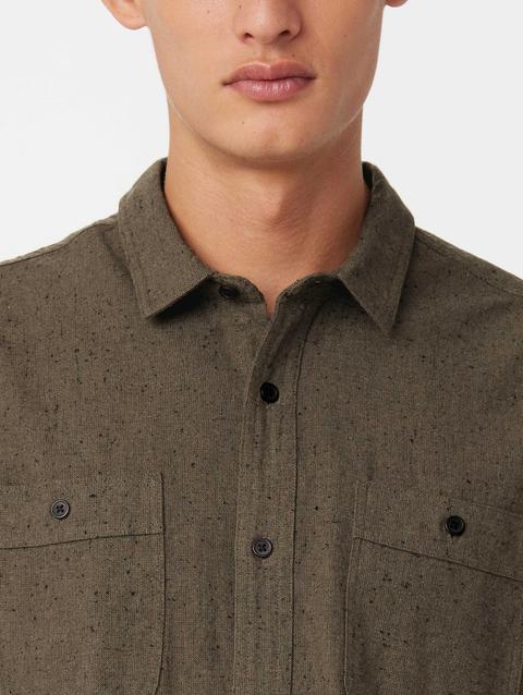 Frank And Oak The Nepped Shirt in Brown Best Buy