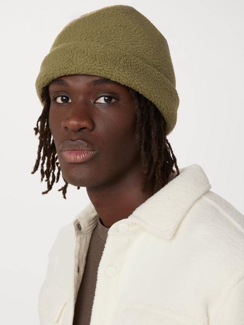 Frank And Oak The Polar Fleece Beanie in Dark Olive Best Buy