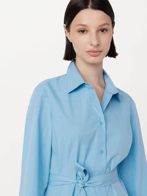 Frank And Oak The Poplin Shirt Dress in Sky Blue Best Price