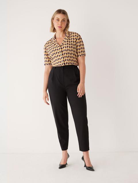 Frank And Oak The Printed Camp Collar Blouse in Daisy Same Day Delivery