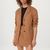 Frank And Oak The Relaxed 3-Button Blazer in Nutmeg For Sale