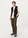 Frank And Oak The Ribbed Sweater Vest in Dark Chocolate High Quality