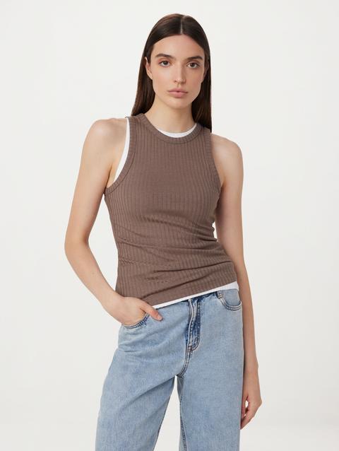 Frank And Oak The Ribbed Tank Top in Pink Clay Best Price