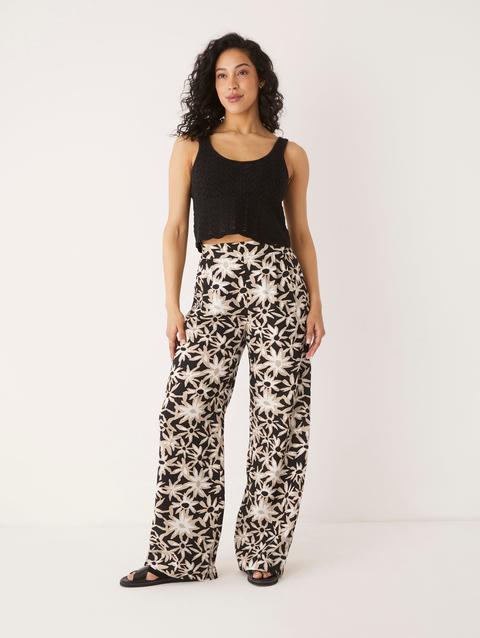 Frank And Oak The Sally Wide Leg Fluid Pant in Black Best Seller