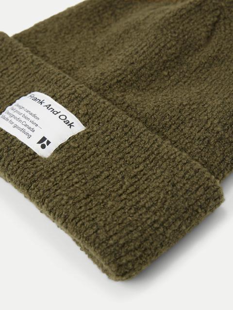 Frank And Oak The Seawool® Beanie in Dark Olive Best Price