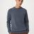 Frank And Oak The Seawool® Boucle Sweater in Vintage Indigo On Sale